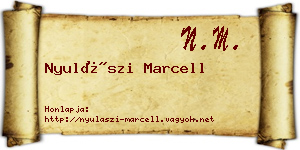 Nyulászi Marcell névjegykártya