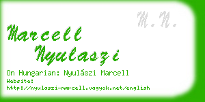 marcell nyulaszi business card